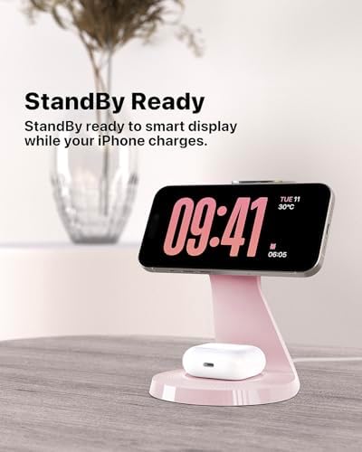 Ultimate 3-in-1 Mag Safe Charging Station for Apple Devices – Fast Wireless Charger for i Phone 16/15/14/13/12, Air Pods & Apple Watch with USB-C Compatibility – Sleek, Space-Saving Design for Home and Office Use