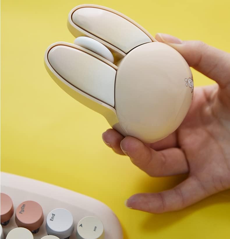 Adorable Pink Wireless Bunny Mouse – Lightweight, Silent Optical Mouse for PC, Laptop & Mac – Perfect Gift for Kids & Kawaii Lovers – Stylish & Portable USB Cordless Mice for Effortless Navigation