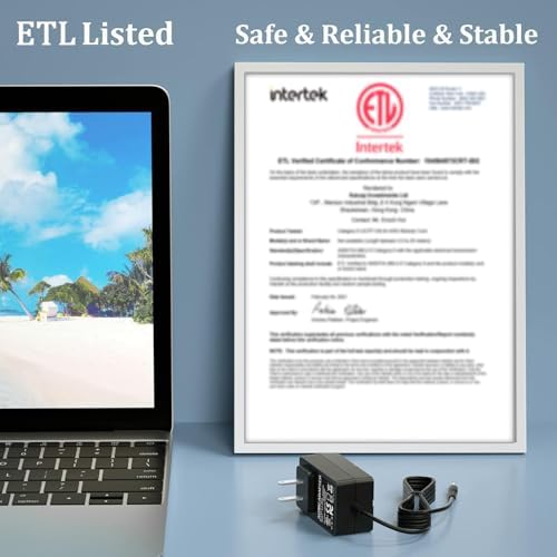 Reliable 12 V AC Adapter for Netgear Arlo Pro Base Station – Seamless Compatibility with Arlo Pro 2 VMB3000, VMB4000, and CM500 Series – Essential Power Supply for Wire-Free HD Security Cameras – Built for Optimal Performance and Safety