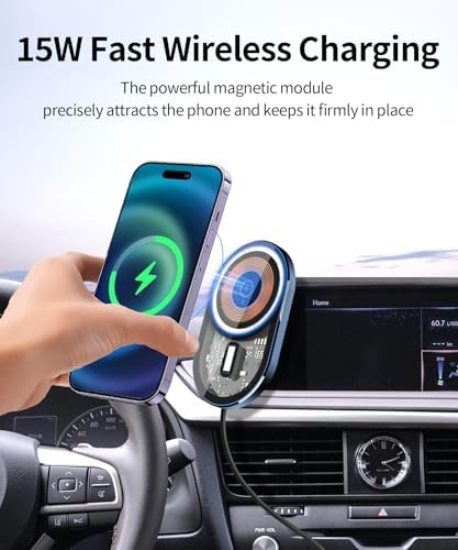 Lexus RX/RX Hybrid 2020-2022 Premium Wireless Charging Phone Holder – 360° Rotating Magnetic Mount for Effortless Hands-Free Navigation & Enhanced Charging Efficiency – Sleek Design for Modern Drivers – Ultimate Car Accessory for Seamless Connectivity