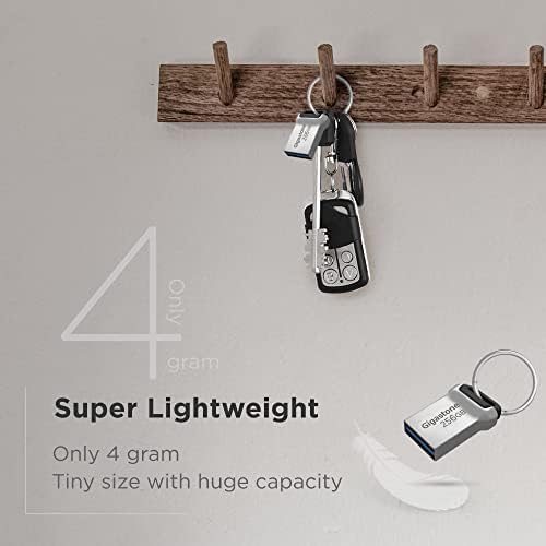 GIGASTONE 64 GB Ultra-Fast Nano Flash Drive Z90 – Compact USB 3.2 Gen 1 Storage Solution with 120 MB/s Speed, Lightweight Metal Design for PC/Mac/TV/Car Compatibility, Perfect for Reliable Data Backup and Quick File Transfers