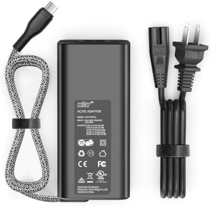 65 W USB-C PD3.0 Fast Charging Adapter: Ultimate Power Solution for Dell Pro and HP Elite Book Series – Compact Design, Enhanced Safety Features, and Universal Compatibility for All Your Devices – Ideal Travel Charger with Efficient Energy Use and Extended Lifespan