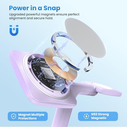 GEEKERA 3-in-1 Foldable Wireless Charging Station: Ultimate Charging Hub for i Phone 15/14/13/12/11 Pro Max/X/8, Apple Watch Ultra/SE/8/7/6/5/4, and Air Pods 2/3/Pro – Enhanced Fast Charging & Portability for Modern Tech Users