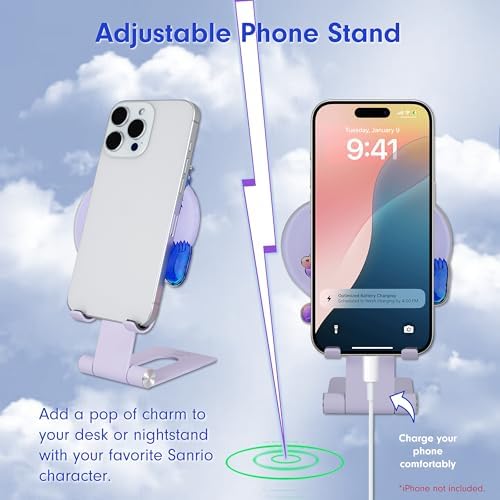 Sonix x Sanrio Character Phone Stand | Adjustable Cell Phone Holder, Desk Stand, Dock | Hello Kitty Classic – Enhanced Compatibility and Speed