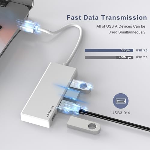 Unlock Seamless Device Connectivity with Our Compact 2 ft USB 3.0 Hub & Multiport Splitter – High-Speed Adapter for Laptops, PCs, i Macs & More – Effortlessly Connect Multiple Devices for Enhanced Productivity on the Go!