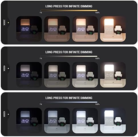 Transform Your Charging Experience with the 7-in-1 Wireless Charging Station – Integrated Alarm Clock, Adjustable Night Light, and Fast Charging Dock for i Phone 12/13/14/15/16 Pro & Air Pods – Sleek, Space-Saving Design for Home and Office Use