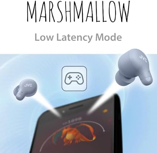 JVC Marshmallow True Wireless Earbuds with Bluetooth 5.3 – 28 Hours Playtime, Comfortable Memory Foam Design, IPX4 Water-Resistant, Built-in Mic, Ultra-Compact Charging Case for i Phone & Android Users – Perfect for Active Lifestyles and Everyday Use