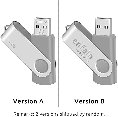 Enfain 10-Pack Red USB Flash Drives 16 GB – High-Speed USB 2.0 Memory Sticks with LED Indicator & 12 Labels for Easy Organization – Reliable & Portable Data Storage Solution for Professionals and Students