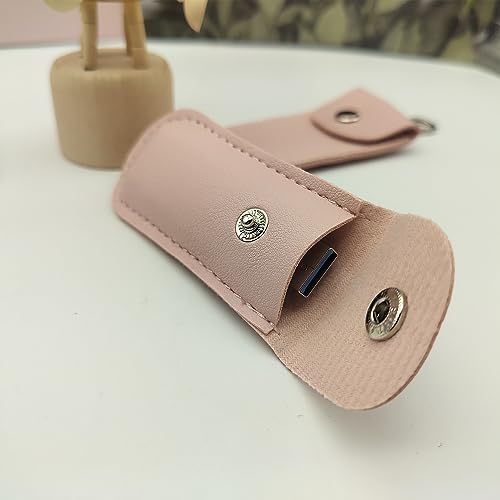 Stylish Pink Leather USB Flash Drive Case Set – 3 Durable Protectors for Safe Storage and Easy Access – Perfect for Women Who Love Chic Tech Accessories – Enhanced Compatibility & Speed for All USB Drives