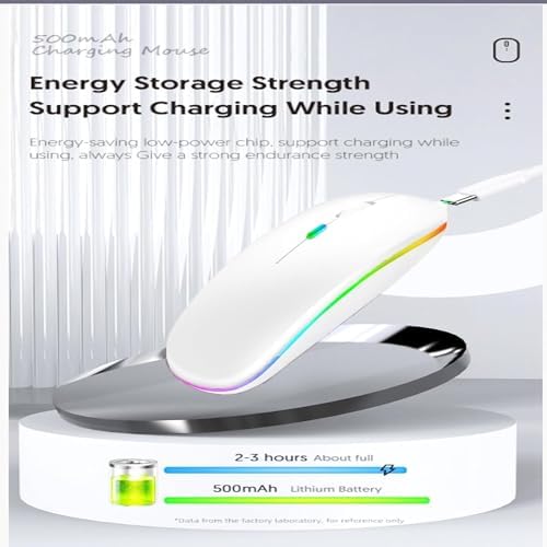 Seamless Productivity with 3 Pack Rosy Glow Red Wireless Bluetooth Mouse – Rechargeable, Silent, and Slim Dual Mode Mice for Laptop, Desktop, i Pad, and Mac – Perfect for On-the-Go Professionals and Students