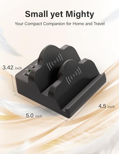 WU-MINGLU 8-Port Fast Charging Station – 80 W Multi-Device Dock with Wireless Charging, Quick Charge 3.0, and PD 20 W, LCD Display for Real-Time Status – Compatible with i Phone, i Pad, Smartphones, and Smartwatches – Ultimate Convenience and Speed for Tech Enthusiasts