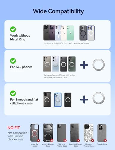 JOYROOM Mag Safe Wireless Car Charger Mount – 15 W Fast Charging with Built-in Cooling Fan for i Phone 16 Pro Max, Plus, Mini, 15, 14, 13, 12 – Secure Magnetic Holder for Ultimate Compatibility and Efficiency