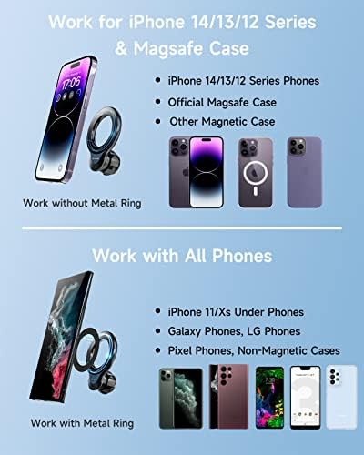 Revolutionary Mag-Safe Car Phone Mount for i Phone 15/14/13/12 Mini – Ultimate Dual Dash & Air Vent Magnetic Holder for Enhanced Stability and Safety – Seamless Installation, Elegant Design, and Unmatched Grip for Hands-Free Navigation and Connectivity