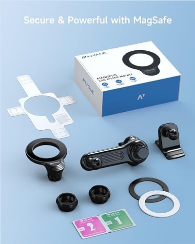 Revolutionary Mag-Safe Car Phone Mount for i Phone 15/14/13/12 Mini – Ultimate Dual Dash & Air Vent Magnetic Holder for Enhanced Stability and Safety – Seamless Installation, Elegant Design, and Unmatched Grip for Hands-Free Navigation and Connectivity