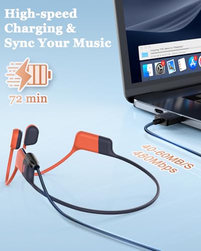 2 Pack Magnetic USB-A Charging Cable for SHOKZ Open Swim Pro S710 – 3.3 Ft Fast Charger Cord for Bone Conduction Headphones – Durable Design with Enhanced Compatibility and Easy Connection for Active Lifestyles