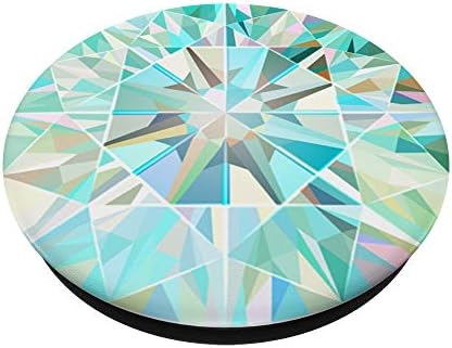 Sparkling Green & Blue Diamond PACJ0618 PopSockets PopGrip: Swappable Grip for Phones & Tablets – Enhanced Compatibility and Speed