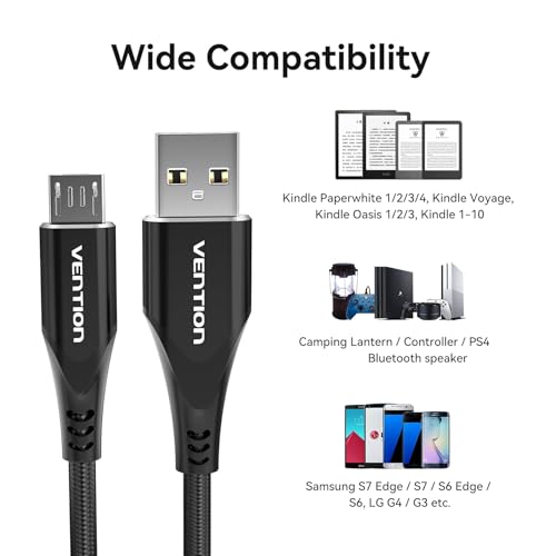 ULTIMATE 3 FT USB C to USB A Charging Cable – PD 100 W Fast Charge for Kindle & Android Devices – Versatile Multi-Device Compatibility with High-Speed Data Transfer – Durable & Portable Design for Everyday Use