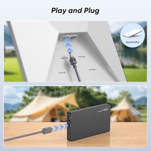 Starlink Mini Power Cable – 9.8 FT USB C to DC, 100 W Fast Charging, 18 AWG Pure Copper, PD Chip for Optimal Performance, Ideal for Outdoor Travel and Car Charging, Essential Accessory for Starlink Mini Kit Users