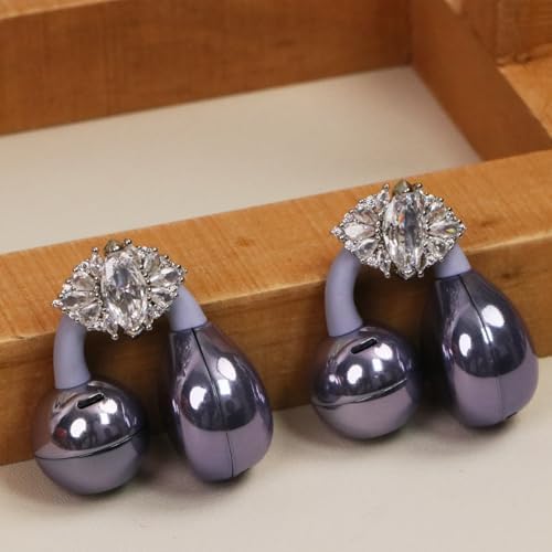 Elevate Your Earbuds with a Chic Silver Rhinestone Bow Clip-On Accessory – Customizable DIY Earbud Decor for Fashion-Forward Audio Enthusiasts – Perfect for Daily Use & Special Events