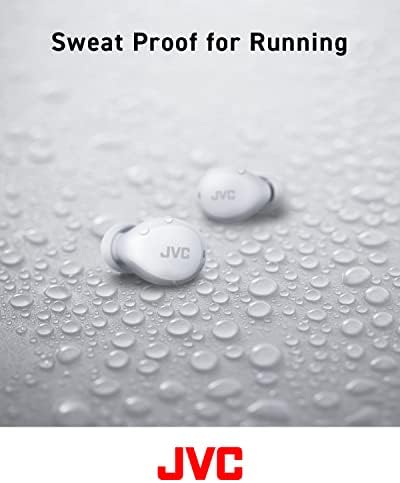 JVC Gumy Mini True Wireless Earbuds – Ultra-Light Bluetooth Headphones with Neodymium Drivers, 23-Hour Battery for Uninterrupted Music, IPX4 Water-Resistant Design Perfect for Active Lifestyles, Effortless Device Pairing for On-the-Go Listening
