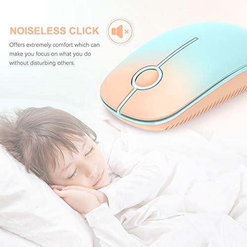 Sleek Vssoplor Wireless Mouse – Ultra-Slim Silent Optical Companion for Laptops & PCs | 2.4 GHz Nano Receiver, Perfect for Quiet Workspaces & Travel | Enhanced Compatibility for Windows, Mac & Linux