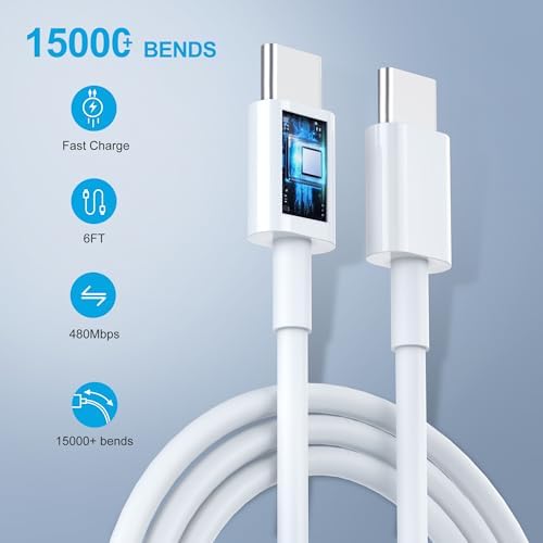 Premium Dual-Pack 20 W USB-C Fast Charger with 10 FT Cables for i Phone 16/15 & i Pad – Ultimate Power Solution for On-the-Go Charging – Extensive Compatibility & Enhanced Safety Features – Ideal for Home, Office, and Travel Use