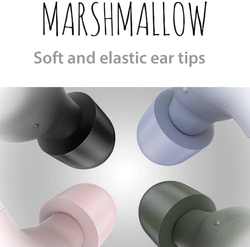 JVC Marshmallow True Wireless Earbuds with Bluetooth 5.3 – 28 Hours Playtime, Comfortable Memory Foam Design, IPX4 Water-Resistant, Built-in Mic, Ultra-Compact Charging Case for i Phone & Android Users – Perfect for Active Lifestyles and Everyday Use