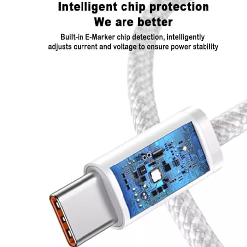 240W USB C Charger Cable Pack, 6.6FT High Speed USB to C Cable Fast Charging for iPhone 15/Pro Max/Pro/Plus, Samsung S23/S24, MacBook Pro/Air Charger Cord-[2PC]. – Enhanced Compatibility and Speed