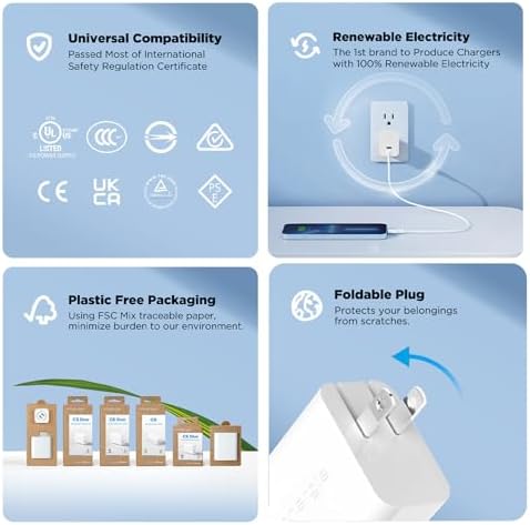 Experience Unmatched Charging Efficiency with Innergie SE3 30 W USB-C Fast Charger – Versatile Power Adapter for i Phone 16, Samsung S24, Mac Book Air & More – Advanced SFC 2.0, PD 3.0, QC 4+ Compatibility with Safety Features for Optimal Device Protection – Compact & Portable Design for On-the-Go Power Solutions – Elevate Your Charging Experience Today!