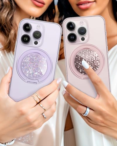 typecase Folding Phone Stand: Foldable Smartphone Holder for Desk – Ultra Thin Adjustable Kickstand – Magnetic Phone Grip Home Desk Accessories Compatible with Phone Tablets – Enhanced Compatibility and Speed