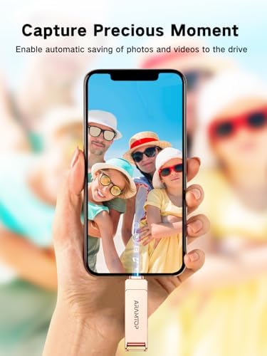 Expand Your Device Storage with the Aramtop 64 GB Photo Stick – 3-in-1 USB-C, Lightning & USB Memory Drive for i Phone, i Pad, Android & PC – High-Speed Data Transfer, No Apps Required, Perfect for Travelers and Photographers!