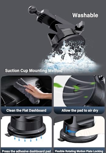 Sleek Silver 3-in-1 Wireless Car Charger & Phone Mount – Effortless Fast Charging for i Phone 16/15/14/13/12/11 & Samsung Galaxy S23/S22/S21/S20/S10+/S9+/Note 9 – Auto-Clamping Design for Safe, One-Handed Operation & Adjustable Viewing Angles