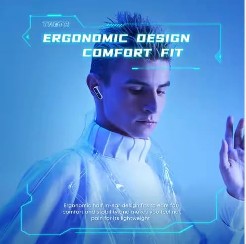 Premium Waterproof Wireless Bluetooth Earbuds with Enhanced Bass – 36-Hour Playtime for Uninterrupted Gaming and Fitness – Ergonomic Comfort for Daily Use – Seamless Compatibility with All Devices – Ideal for Sports, Workouts, and Music Lovers – Sleek White Design