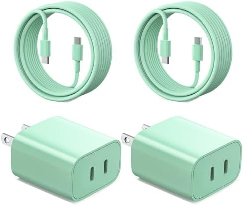 Experience Rapid Charging with the 40 W Dual Port USB-C Wall Charger for i Phone 16 Series – Includes 6 FT USB-C to C Cable for Ultimate Flexibility – Charge Two Devices at Once with Cutting-Edge Safety Features – Ideal for Home, Office, and Travel – Fully Compatible with i Phone 16, 15, 15 Plus, 15 Pro, and 15 Pro Max – Optimize Your Power Needs with Superior Efficiency and Convenience!