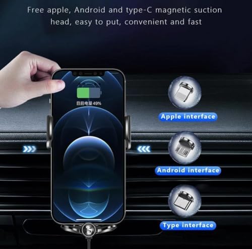 Experience Next-Level Convenience with the 15 W Fast Charging Auto-Clamping Wireless Car Charger for i Phone & Android – Effortless Phone Mounting, Enhanced Compatibility, and Sleek Design for Ultimate Driving Efficiency. This innovative air vent charger features a secure grip and rapid power-ups, making it indispensable for on-the-go smartphone users. With its auto-clamping mechanism, you can easily insert or remove your device without distraction, ensuring safety while navigating. Compatible with a wide range of smartphones, this stylish mount not only enhances your car’s interior but also provides adjustable viewing angles for effortless access to navigation and communication. Upgrade your automotive experience with this durable, efficient charger designed for modern drivers who demand performance and aesthetics. Say goodbye to tangled cords and embrace the future of charging technology with this must-have accessory for any vehicle.