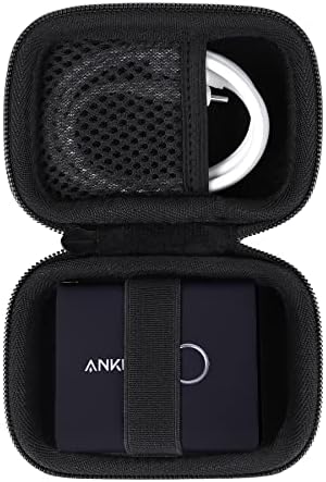 Khanka Protective Hard Case for Anker 45 W Wall Charger & 20 W Portable Charger – Ultimate Travel Companion for Anker 521 Power Bank (Power Core Fusion) – Lightweight Shockproof Design, Modern White Finish, Secure Zipper Closure for Enhanced Portability and Device Safety