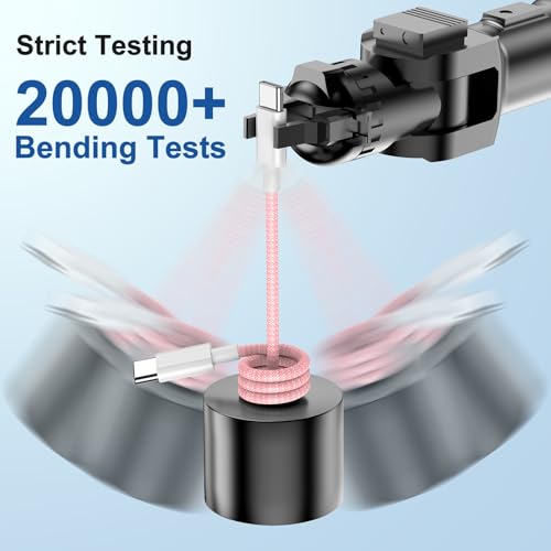 USB C to C Charging Cable 10ft, 60W Fast Type C to C Charger Cord Long for Apple iPhone 15 Pro Max/16 Pro/15 Plus/15 Pro, MacBook Pro 2021/2020/2019/2018,iPad 12.9/11 inch/Mini/Air 5/4,Samsung-Red – Enhanced Compatibility and Speed