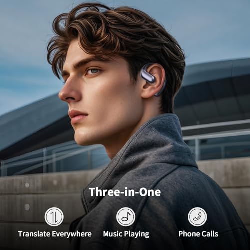 Revolutionary Pink AI Translator Earbuds – Bluetooth 5.4 Wireless Headphones for Instant 134 Language Communication – Perfect for Travel, Business Meetings, and Language Mastery – Boost Your Global Engagement and Conversations