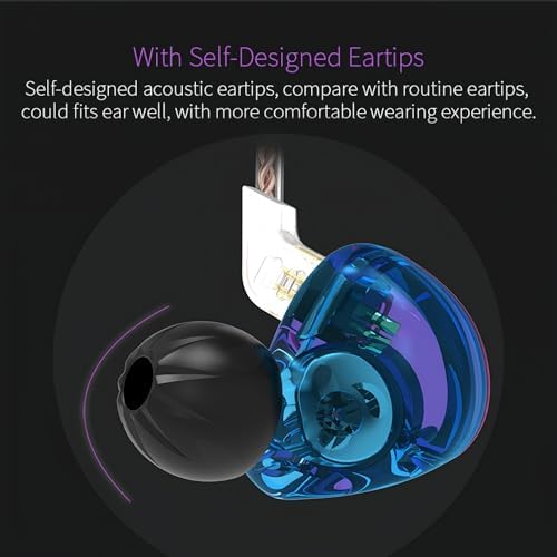 KZ ZST High-Fidelity In-Ear Monitors – Advanced Hybrid Driver Technology with Dynamic & Balanced Armature for Exceptional Sound Precision – Comfortable Ergonomic Fit with Colorful Detachable Cable for Gamers & Audiophiles – Versatile Compatibility with All Devices for Unmatched Audio Experience