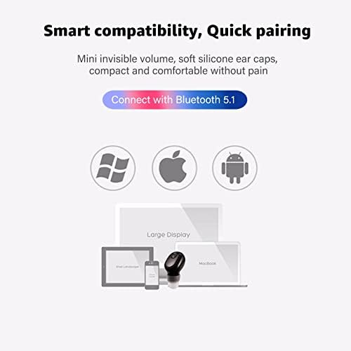 Ultra-Compact Bluetooth Wireless Earbud with 12-Hour Playtime – Invisible Sports Headphone for Ultimate Comfort and Superior Sound Quality – Ideal for Active Lifestyles, Work, and Relaxation – Chic Beige Design for Discreet Listening