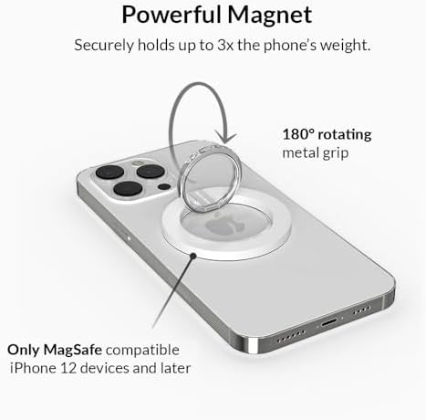 Transform Your i Phone 16, 15, 14, 13, 12 with VELVET CAVIAR’s Amethyst Purple Leopard Mag Safe-Compatible Grip – Stylish Magnetic Ring Holder & Adjustable Stand for Effortless Hands-Free Viewing, Secure Texting, and Enhanced Usability – Elevate Your Mobile Experience with Durable, Lightweight, and Customizable Accessory