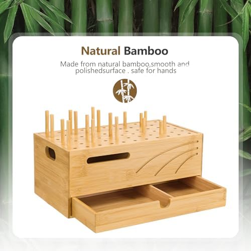Natural Bamboo Multi-Device Charging Station – Elegant Desk Organizer for Phones, Tablets, and Laptops | Fast Charge & Clutter-Free Solution for Work-from-Home Efficiency | Sustainable & Durable Design for Modern Professionals