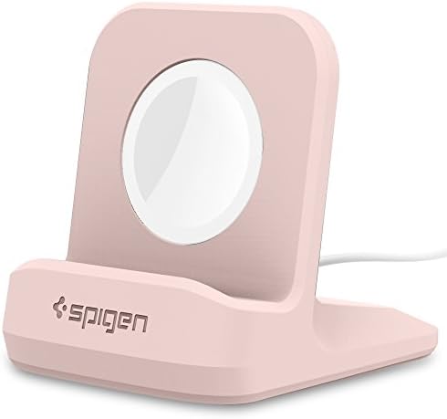 Spigen S350 Apple Watch Charger Stand – Durable TPU Dock with Non-Slip Base for Enhanced Stability and Fast Charging – Compatible with Ultra 2/1, Series 10, SE2, and More – Optimal Charging Solution for All Apple Watch Sizes – Sleek Design for Desk or Nightstand Use