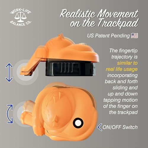 Stay Productive with the Ultimate Laptop Trackpad Jiggler – 6-Month Battery Life, Cordless Convenience, and Undetectable Functionality – Ideal for Professionals and Cat Owners – Effortlessly Keep Your Touchpad Active and Laptop Awake – Mechanical Mouse Mover with Easy ON/OFF Switch – Perfect for Meetings, Presentations, and Breaks – Enhance Your Laptop’s Performance with This Must-Have Accessory (Not Compatible with De II Models)