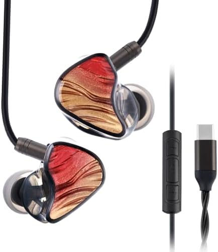 Celest Ignite XBeast USB-C Earbuds: Premium High-Fidelity Earphones Featuring Dynamic Driver & Balanced Armature for i Phone 16, 15 Pro Max, i Pad Pro – Exceptional Noise-Cancellation & Crisp Audio Clarity for an Immersive Listening Experience – Lightweight Type-C Headphones with Integrated Mic for Effortless Communication on Google Pixel 5, Samsung Devices & More