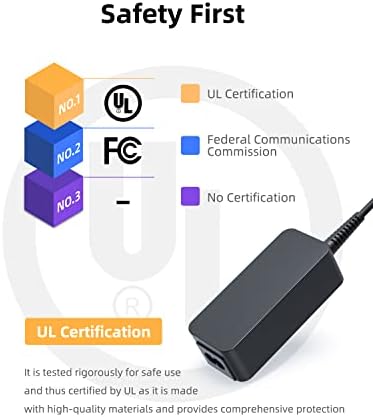 Asus Chromebook C202 Charger – 33 W AC Adapter with UL Certification for Optimal Safety & Compatibility – Perfectly Fits C202 S, C202 SA, C202 SA-YS02, C202 SA-YS01 (Not for 40 W C202 SA-YS04) – Reliable Power Supply with Fast Charging and 30-Day Hassle-Free Returns