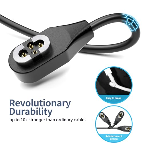 ANMONE Enhanced Dual-Length Charging Cable Set for Open Swim Pro/Pro 2 – 3.3 ft & 6 ft Magnetic USB Charger for S710 Open-Ear Headphones – Secure, Fast, and Durable Replacement Solution