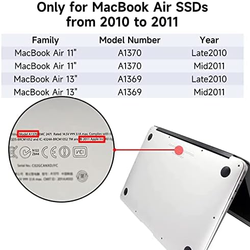 Transform Your Mac Book Air with ACASIS USB C 3.0 SSD Enclosure for 2010-2011 Models – Ultimate Upgrade for Narrow Apple Flash SSDs, M.2 NVMe Compatible, Lightning-Fast Data Transfer, Portable and Easy Installation for Enhanced Performance and Storage Capacity