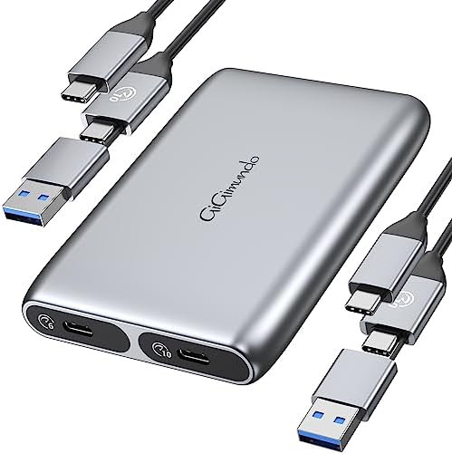 Dual-Bay M.2 SSD Enclosure for High-Speed Data Transfer – 10 Gbps NVMe & 6 Gbps SATA Compatibility, Tool-Free Aluminum Caddy for 2280/2260/2242/2230 SSDs, UASP Support, Sleek Grey Design – Perfect Solution for Professionals and Tech Enthusiasts