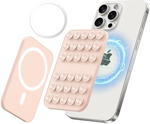 Revolutionary Patented Magnetic Suction Grip Mount for i Phone & Android – Effortless Hands-Free Phone Holder in Deep Blue, Perfect for Content Creators, Capture Stunning Selfies and Videos, Ultimate Compatibility with Mag Safe and Standard Cases, Portable and Stylish Design for On-the-Go Use